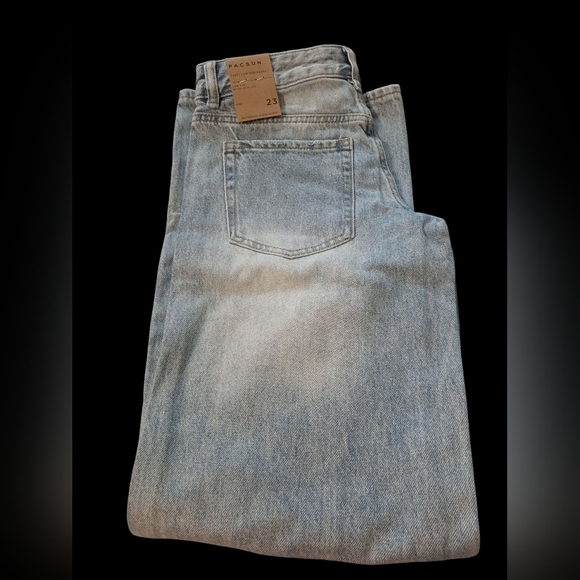 NWT PacSun Men' low rise Baggy Wide Jeans in Light Blue SIZE 23 - Picture 13 of 15